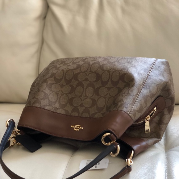 Coach Lexy Shoulder Bag Signature Canvas/Leather - Picture 5 of 11